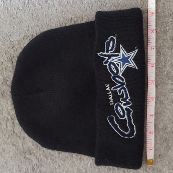 DALLAS COWBOYS VINTAGE 100% ACRYLIC BEANIE - Picture 6 of 8